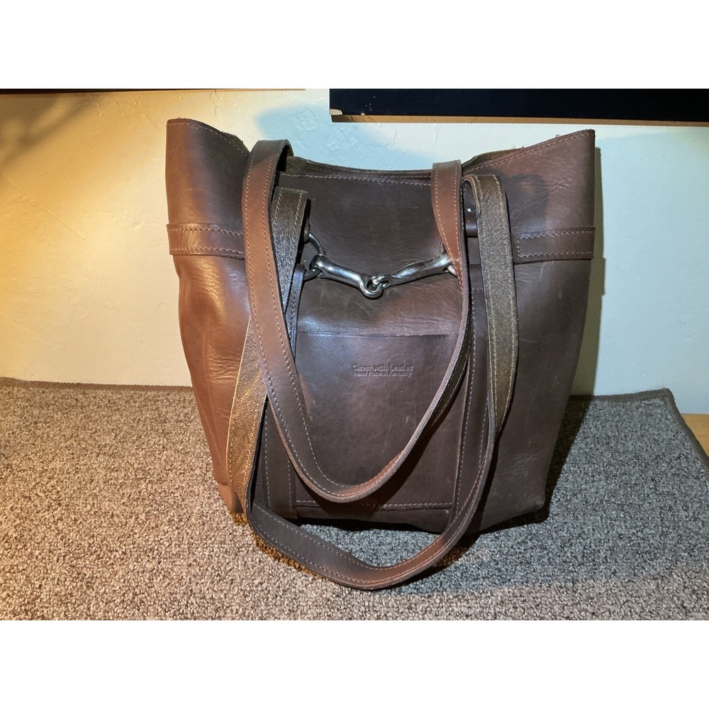 Better With Leather Snaffle Bit Shoulder Bag Hobo Saddle Leather Versailles KY
